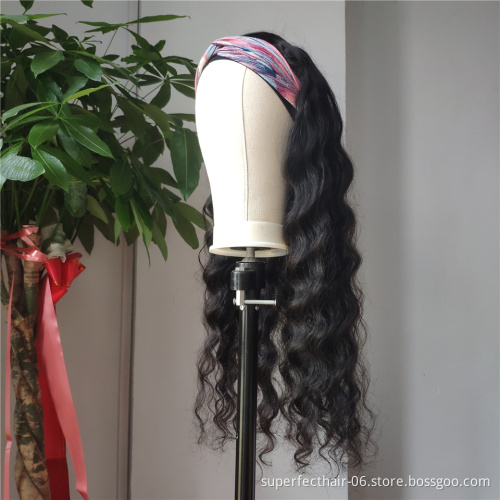 Head band wig headband wig with headband  kinky headband wigs